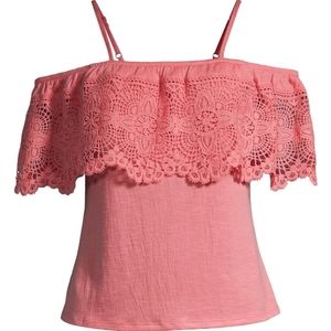 No Boundaries NWT Off The Shoulder Lace Top with Fitted Bottom Top 613